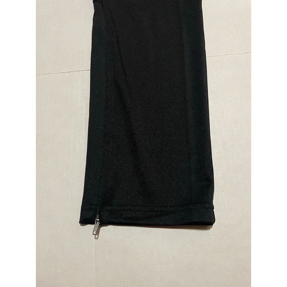 Nike DRI-FIT Academy Soccer Pants Mens XL Black Neon Joggers Tapered Ankle Zip